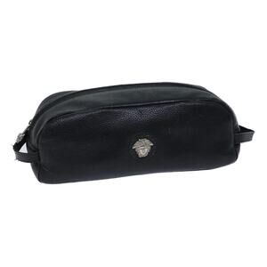 Gianni Versace Clutch Bag Leather Black